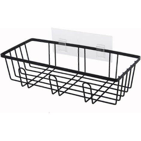Étagère de douche murale à ventouses puissantes pour salle de bain, pour shampoing et après-shampoing.