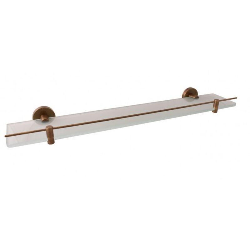 Rav Slezak - Etagère de douche murale colorado avec rail en laiton bronze 60 cm