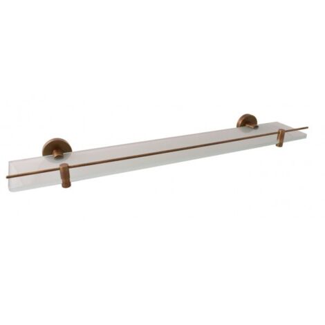 Etagère de douche murale COLORADO avec rail en laiton bronze 60 cm