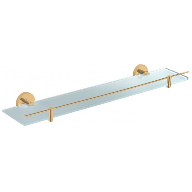 Rav Slezak - Etagère de douche murale colorado avec rail en laiton doré brossé 60 cm