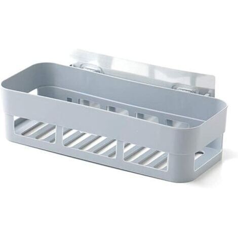 Étagère de douche, organisateur de douche sans perçage, étagère de douche, étagère de douche en plastique, étagère de salle de bain en plastique, étagère de douche adhésive murale, rangement(Gr