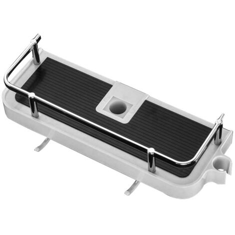 Étagère de douche Panier de rangement Fixation murale réglable Métal résistant à la rouille 270 mm x 116 mm x 50 mm