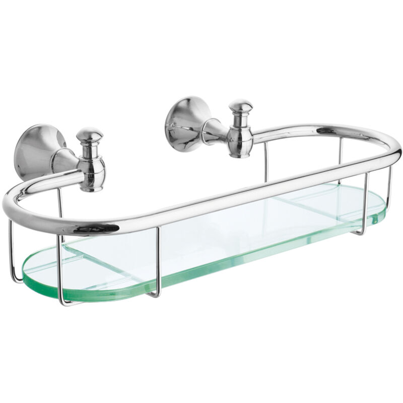 Étagère de douche PaulGurkes en verre rétro nostalgique