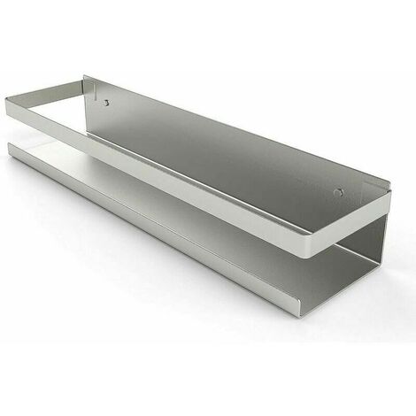 Étagère de Douche Sans Perçage, Étagère Salle de Bain Acier Inoxydable SUS304, Auto-Adhésif, Brossé 30 cm