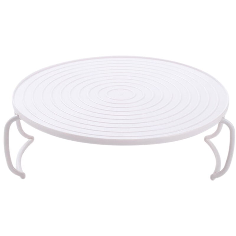 Feiyue - tagère de four à micro-ondes Grille de chauffage des aliments Plateau de cuisson à la vapeur pliable Empileur d'assiettes