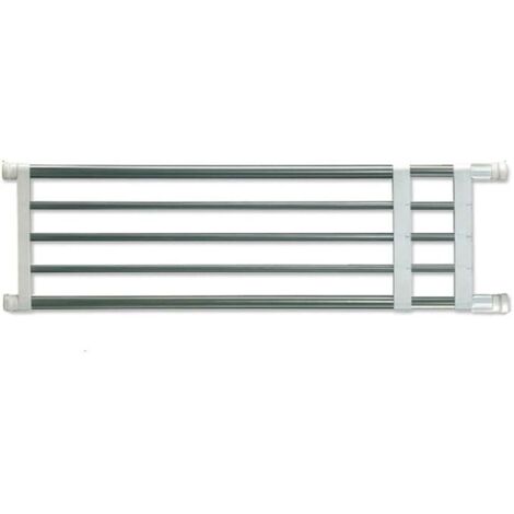 Étagère de Placard Extensible Séparateur d'étagère pour Armoire Réglable Rack de Stockage sans Percage Rangement suspendues DIY Organiseurs pour Cuisine Salle de Bain Chambre, 50-80CM