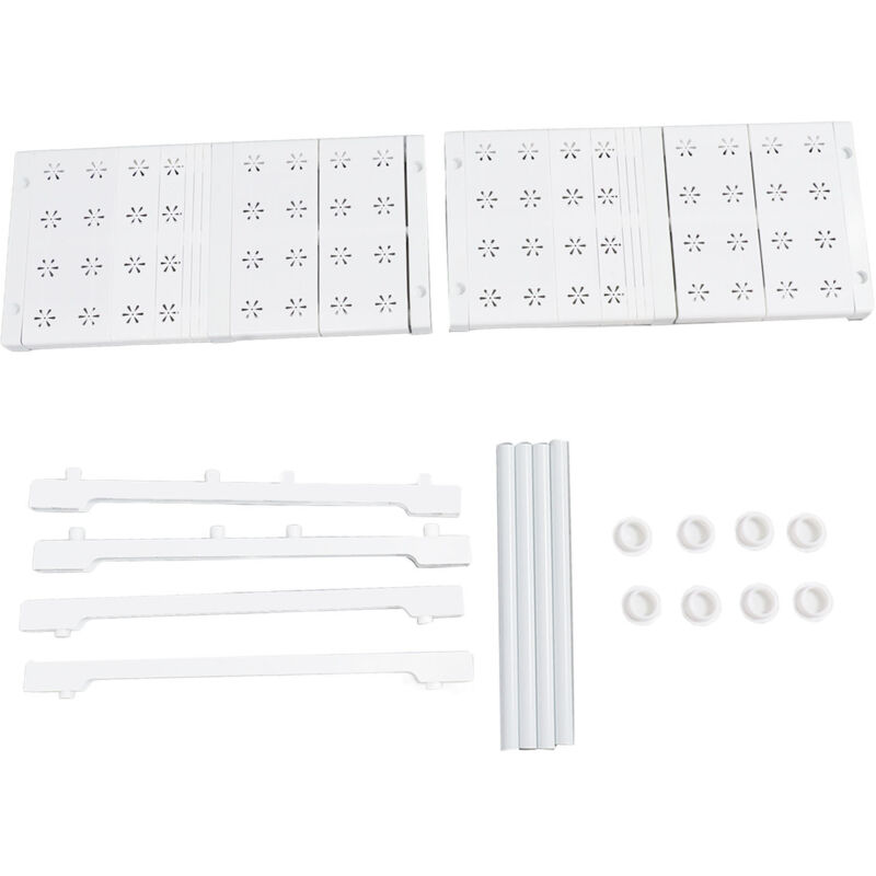 Étagère de placard extensible, support ajustable pour rangement, largeur 48cm, hauteur 32cm, longueur 37‑48cm.