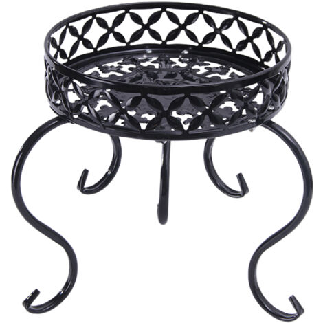 Étagère de plantes et table multifonction élégante en fer avec revêtement anti-corrosion, dimensions 33x25,5x25cm, capacité 15kg