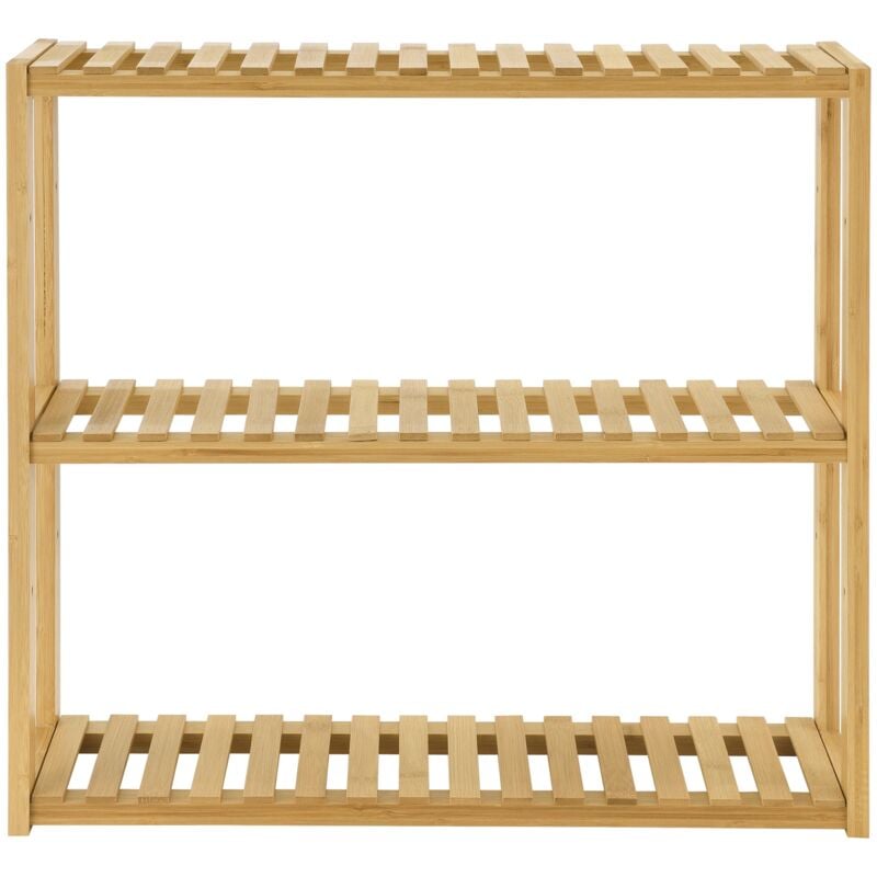 Étagère de rangement 60 x 15 x 54 cm bambou