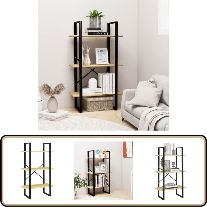 Tagère de rangement 60x30x105 cm Bois de pin massif - Bibliothèque - Étagère - Meuble De Rangement - Rangement Intérieur - Bibliothèque Design