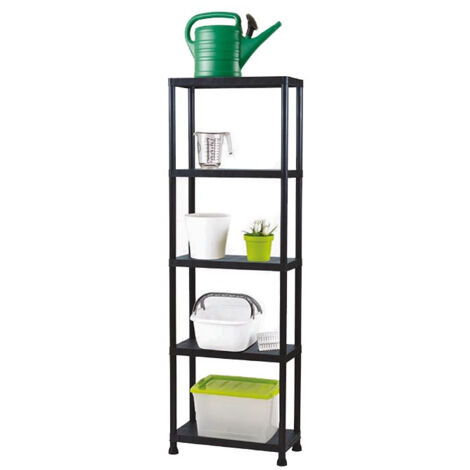 étagère de rangement - 80 x 30 x 181 cm - 5 étagères