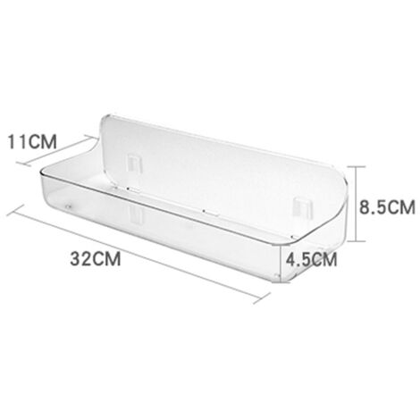 Étagère de rangement à ventouses pour salle de bain, égouttoir mural, support suspendu sans perçage, pour le rangement du savon mural des toilettes, sans perçage