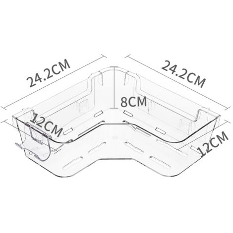 Étagère de rangement à ventouses pour salle de bain, égouttoir mural, support suspendu sans perçage, rangement mural pour savon de toilette, installation facile.