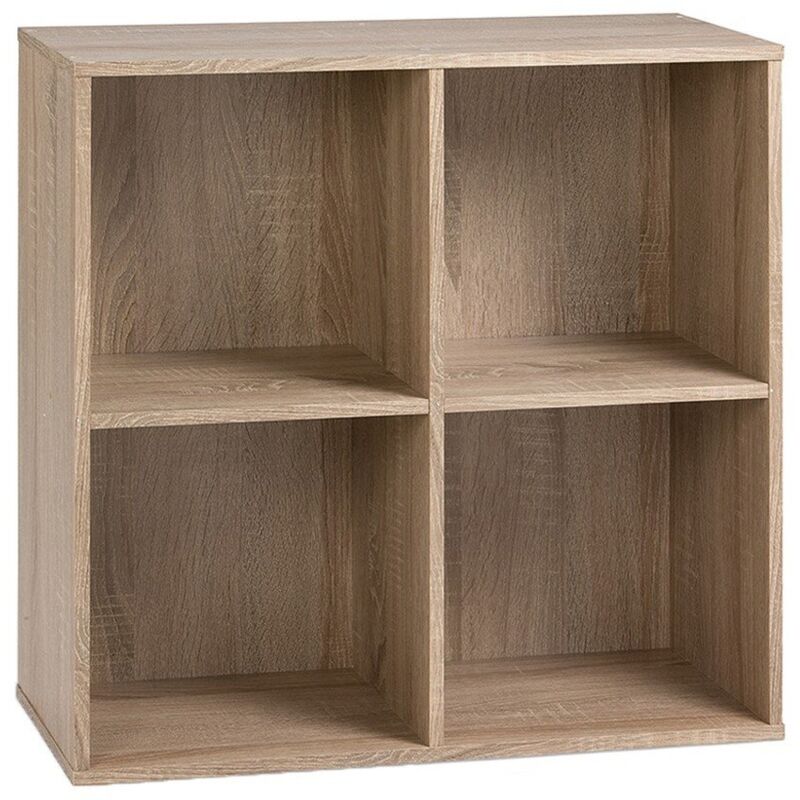 Etagère de rangement carré avec 4 cases - Calicosy