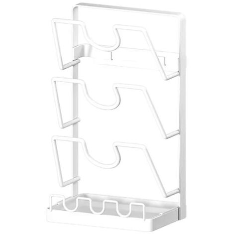 Étagère de rangement de cuisine multifonctionnelle - Couvercle mural pour casseroles, grand modèle