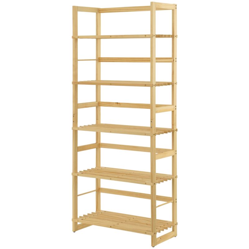 Tagère de rangement luster 58 x 27 x 140 cm naturel