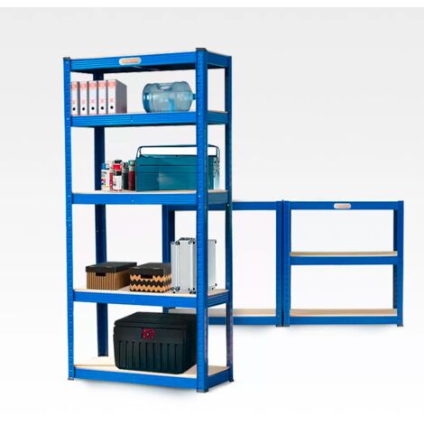 Etagère de rangement métallique 150x70x30 cm 5 étagères 950 kg ELEMENT