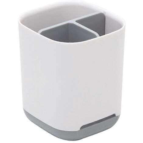 Étagère de rangement multifonctionnelle pour salle de bain avec porte-brosses à dents