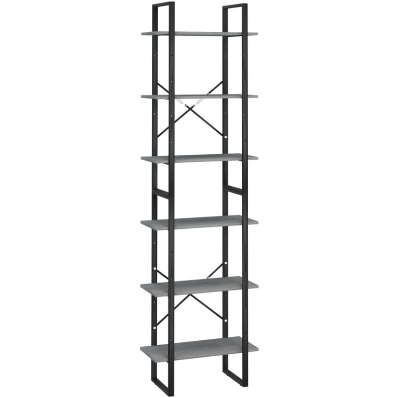 Étagères de rangement 2 pcs Gris 60x30x210cm Bois de pin massif Gris - Vidaxl