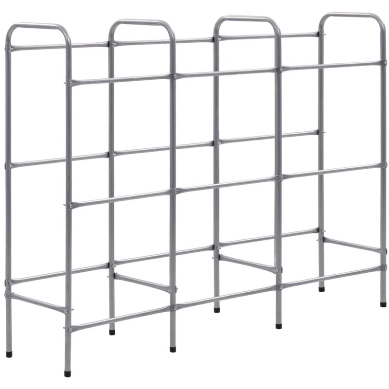 Tagère de rangement pour 9 caisses Argenté 145x33x116 cm Acier - Vidaxl
