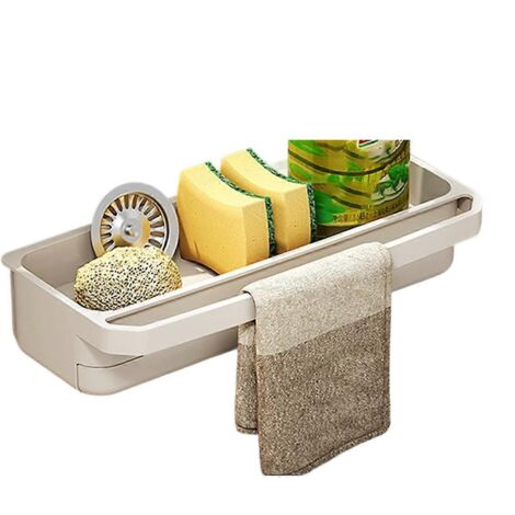 Étagère de rangement pour évier de cuisine, étagère auto-drainante pour éponge B