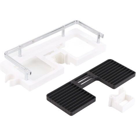 Étagère de rangement pour rideau de douche ABS, organisateur de plateau support pratique pour salle de bain