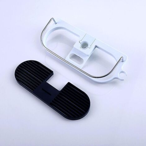 Étagère de rangement pour salle de bain à fixer sur la barre de douche - Installation sans perçage, compatible avec les barres de 19 à 25 mm
