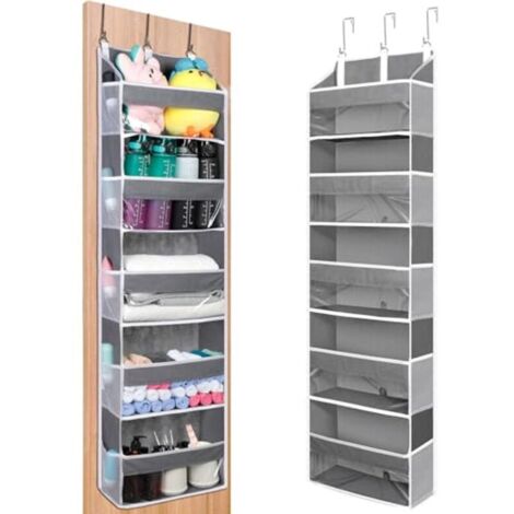 Étagère de rangement suspendue à cinq compartiments - une solution de rangement pour portes, pliable et peu encombrante, idéale pour le camping, les chambres d'enfants, les salles de bains, les chambr