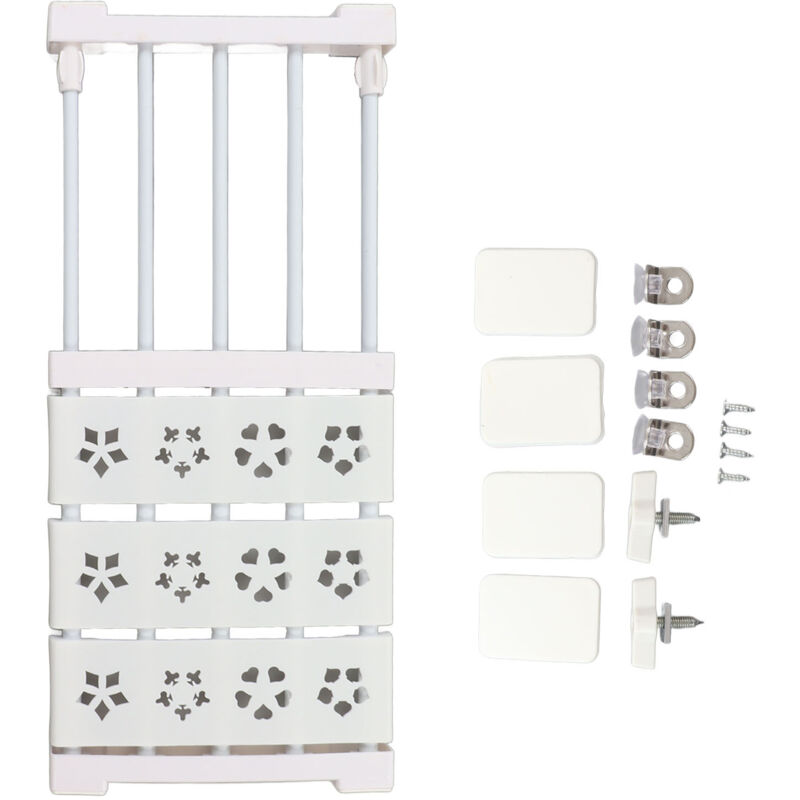 Étagère de Rangement Tension Sans Perçage pour Placard, Largeur 24cm Longueur Réglable 38‑55cm, Organisateur de Garde-robe Extensible