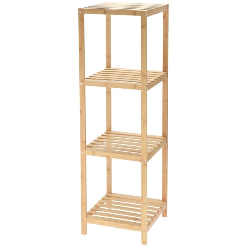 Wellhome - Etagère de rangement Well Home en bambou à 4 niveaux H.110cm