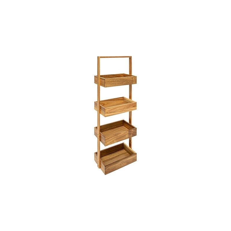 5five Simply Smart - tagère blackacia 4 niveaux 88x26cm en acacia - 5five
