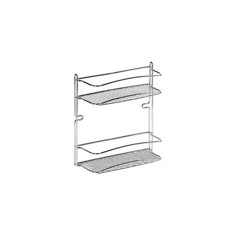 Étagère de salle de bain chromée Star Rett. 2P 25X10 H.27 Artex