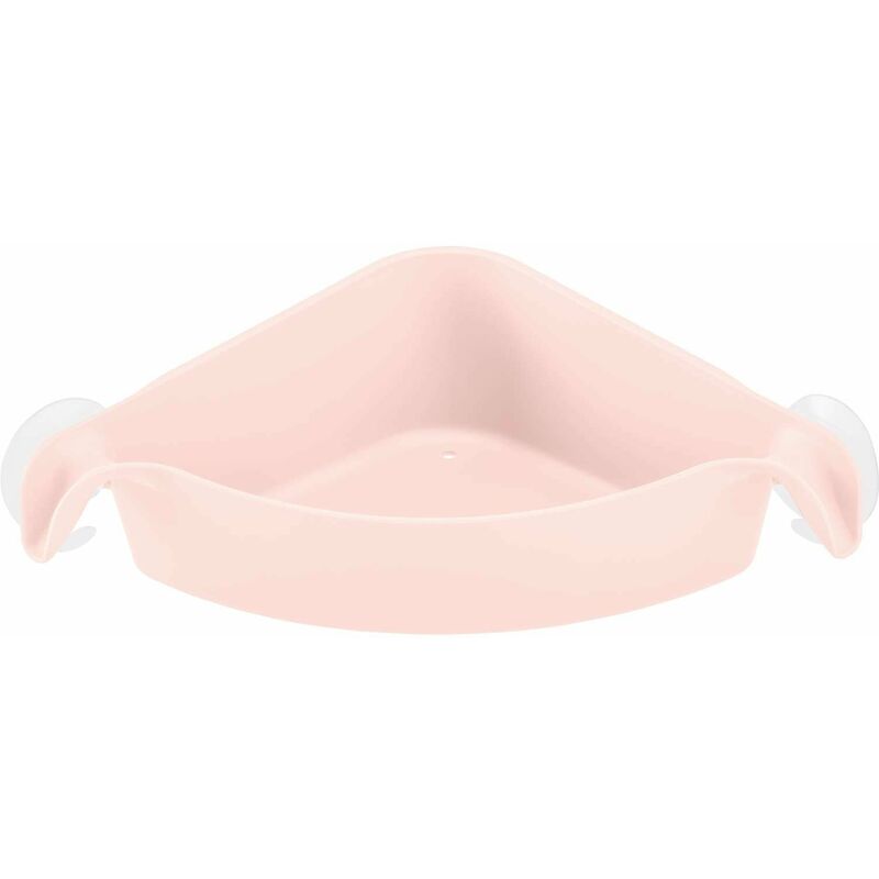 Koziol - tagère de salle de bain d'angle boks pour ventouses - couleur transparente
