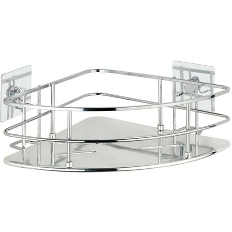 Étagère de salle de bain d'angle QUADRO, Turbo - Loc, Wenko