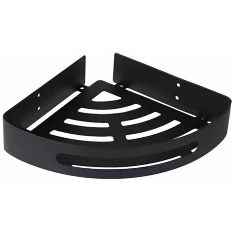 Étagère de salle de bain en acier inoxydable, accessoires de salle de bain, étagère triangulaire noire, acier inoxydable 304