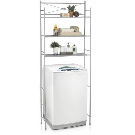 Etagère modulable dessus de machine à laver - H 184 cm - Ultra résistante  jusqu\'à 180kg de charge