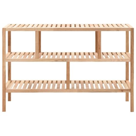 Étagère de salle de bain - Meuble de rangement Bois de noyer massif 100 x 40 x 65 cm BV971729 - BonneVie