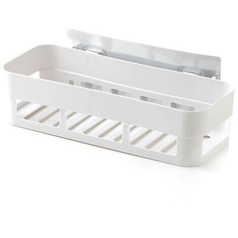 Étagère de salle de bain murale à un seul niveau - design beige moderne, matériau robuste, installation facile, idéale pour ranger les cosmétiques et les objets décoratifs.