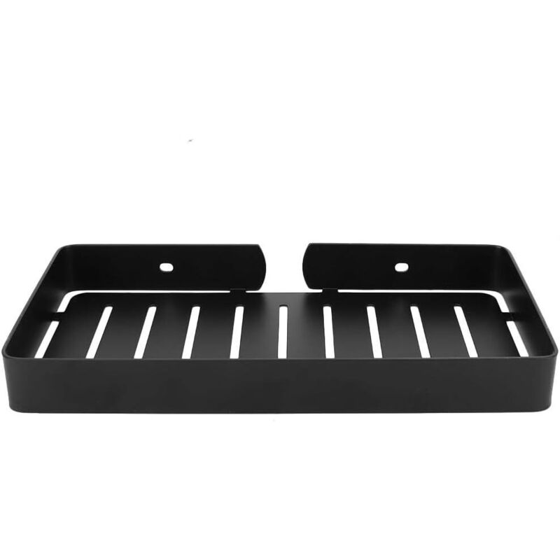 Étagère de salle de bain porte - savon support mural en acier inoxydable pour support de drain, support de rangement pour panier pour organisateur de