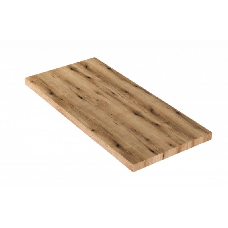 Tagère de salle de bain pour vasque sur pied 100x46x3,8 cm noyer foncé - Metz - Mensola