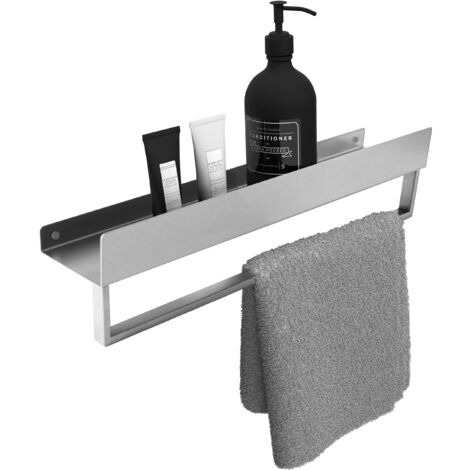 ETAGÈRE DE SALLE DE BAIN REA SF01-450 45CM BRUSH STEEL