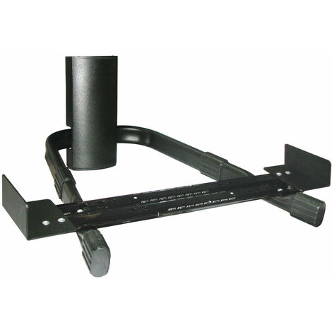 Étagère de support à mur fixe pour DVD avec une tige de support extensible