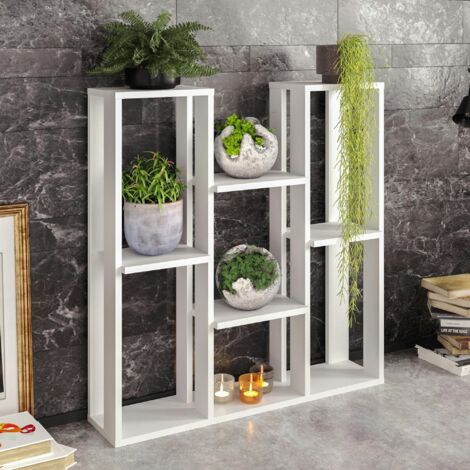 Etagère décorative blanche avec niches ouvertes MARFA