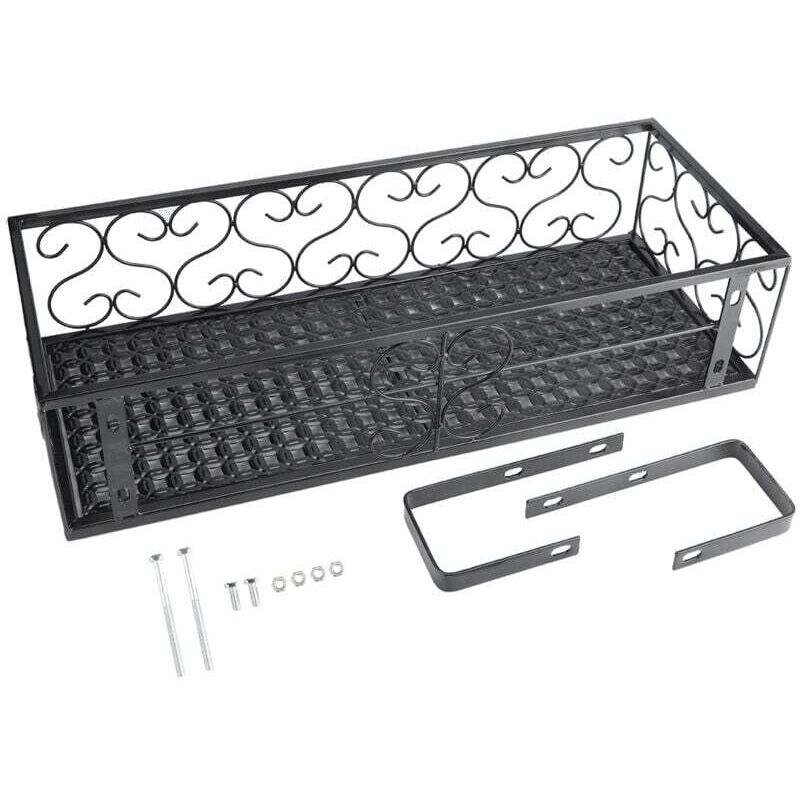 Étagère décorative pour pot de fleurs Zoternen, support pour plantes, balcon, fer