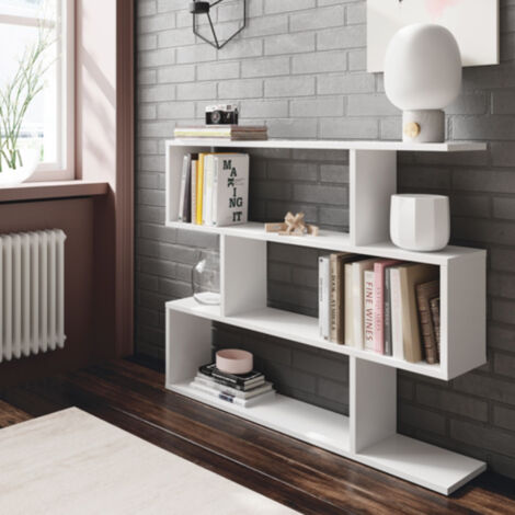 Etagère design 110x25x97 cm blanc