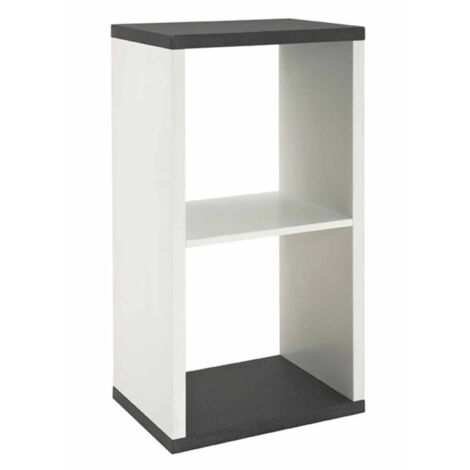 Étagère Design 3 Niveaux "Granit" 84cm Blanc