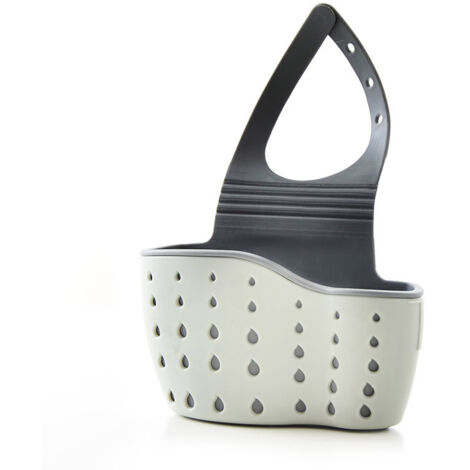 Étagère d'évier, porte-éponge, porte-égouttoir, panier suspendu double à ventouse, accessoires d'évier de cuisine