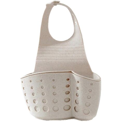 Étagère d'évier, porte-savon et porte-éponge, support de rangement pour salle de bain et cuisine avec ventouse