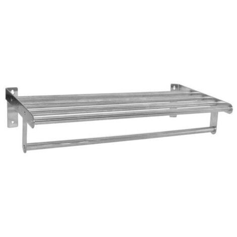 Étagère d'hôte à fixer inox – Largeur 56 cm – Charge max 5 kg – Pose suspendue – Finition chromée moderne