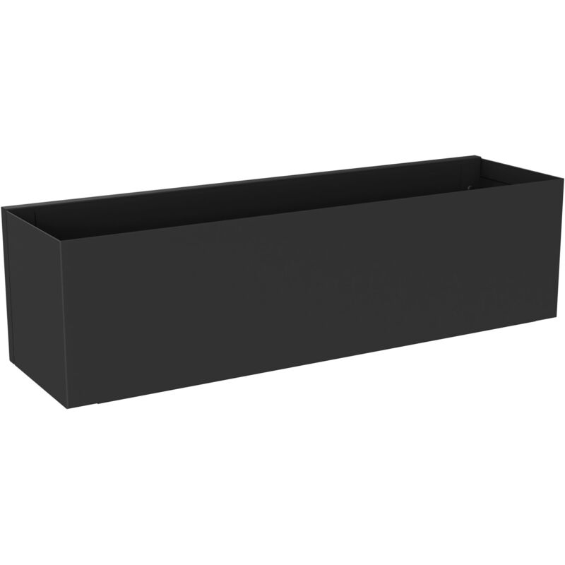 Allibert - Etagère d'hôtes en alu laqué loft-game noir mat